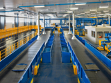 View Of Recycling Center Conveyor Belts From Recycling Tour Platform