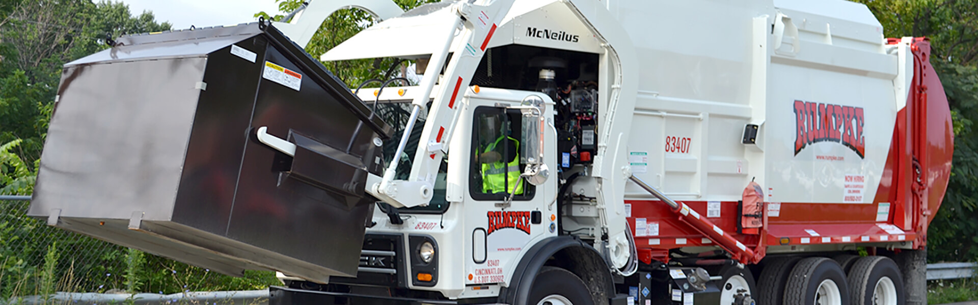 Front Load Truck For Commercial Trash Pickup Services Rumpke