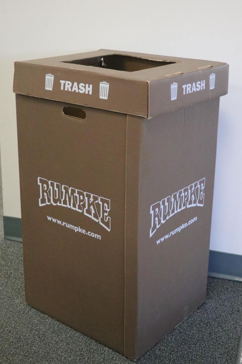 Rumpke Red Commercial Cardboard Container