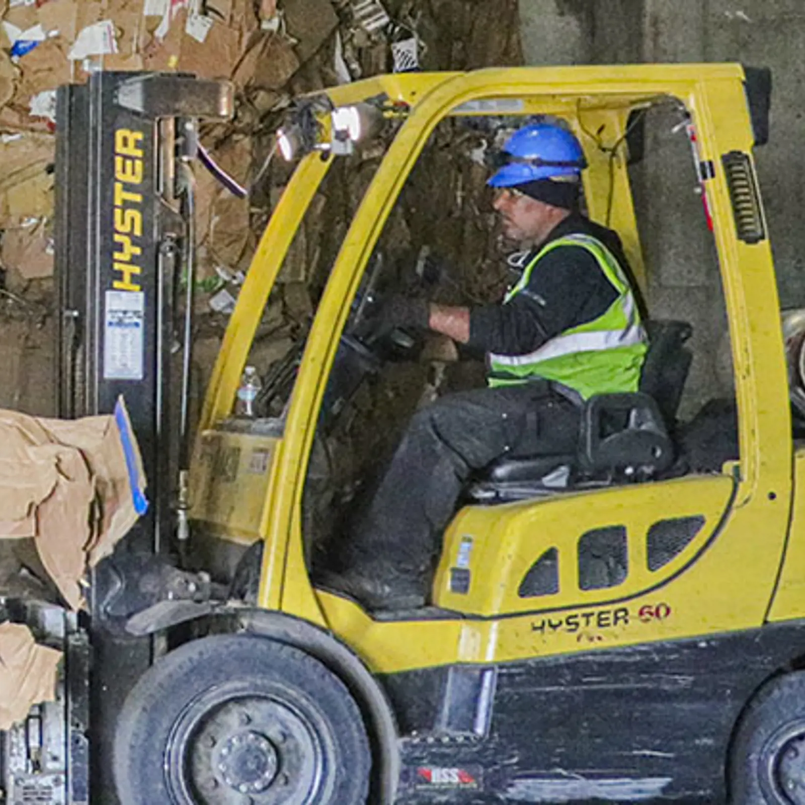 Rumpke Forklift Operator At Rumpke Recycling Center