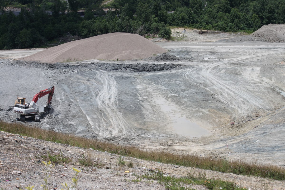 Heavy Equipment On Montgomery County Landfill In KY