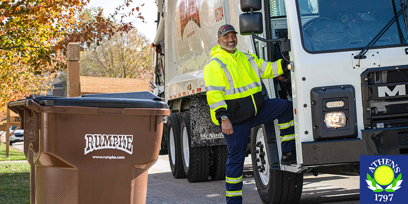 Rumpke Garbage Truck City Of Athens Ohio