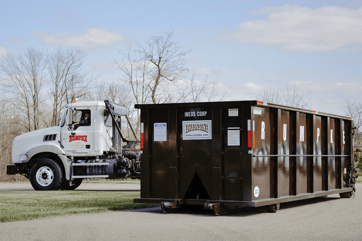 Rumpke Roll Off Dumpster in Alexandria, Kentucky